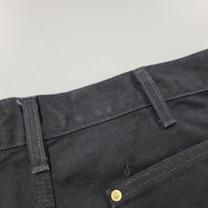 【中古品】【メンズ】 Carhartt カーハート FIRM DUCK DOUBLE FRONT UTILITY WORK PANT B01 BLK ワークパンツ USA製 ボトムス 157-251005-as-05-izu サイズ：34×30 カラー：ブラック 万代Net店