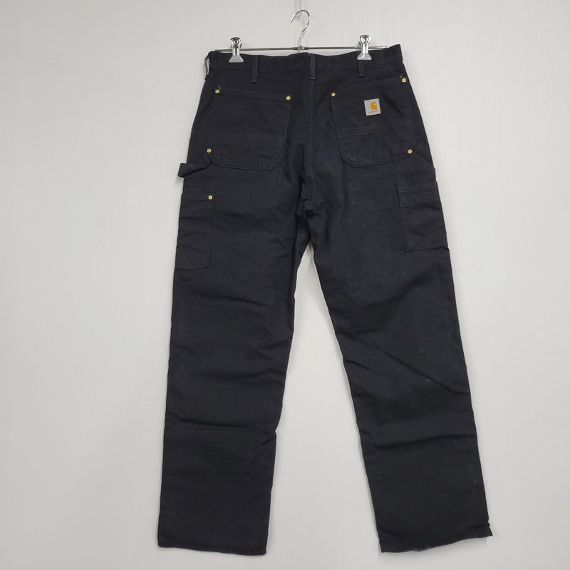【中古品】【メンズ】 Carhartt カーハート FIRM DUCK DOUBLE FRONT UTILITY WORK PANT B01 BLK ワークパンツ USA製 ボトムス 157-251005-as-05-izu サイズ：34×30 カラー：ブラック 万代Net店