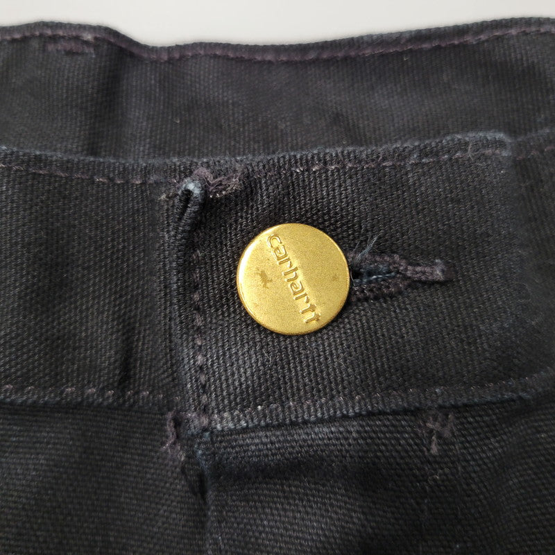 【中古品】【メンズ】 Carhartt カーハート FIRM DUCK DOUBLE FRONT UTILITY WORK PANT B01 BLK ワークパンツ USA製 ボトムス 157-251005-as-05-izu サイズ：34×30 カラー：ブラック 万代Net店