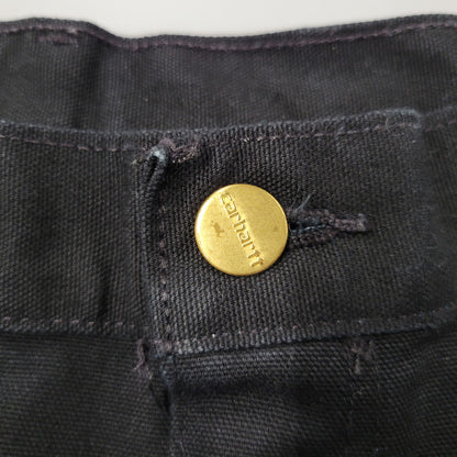 【中古品】【メンズ】 Carhartt カーハート FIRM DUCK DOUBLE FRONT UTILITY WORK PANT B01 BLK ワークパンツ USA製 ボトムス 157-251005-as-05-izu サイズ：34×30 カラー：ブラック 万代Net店