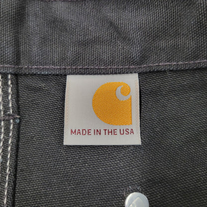 【中古品】【メンズ】 Carhartt カーハート FIRM DUCK DOUBLE FRONT UTILITY WORK PANT B01 BLK ワークパンツ USA製 ボトムス 157-251005-as-05-izu サイズ：34×30 カラー：ブラック 万代Net店