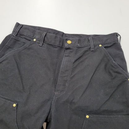 【中古品】【メンズ】 Carhartt カーハート FIRM DUCK DOUBLE FRONT UTILITY WORK PANT B01 BLK ワークパンツ USA製 ボトムス 157-251005-as-05-izu サイズ：34×30 カラー：ブラック 万代Net店