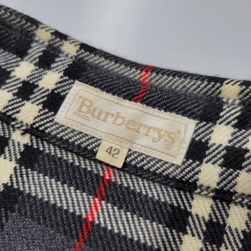 【中古品】【メンズ】 CASHMERE BLEND WOOL CHECK SHIRT FEA46-077 カシミヤ ブレンド ウール チェック シャツ 白タグ 長袖 トップス 141-251005-as-02-izu サイズ：42 カラー：グレー系 万代Net店