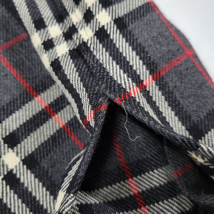 【中古品】【メンズ】 CASHMERE BLEND WOOL CHECK SHIRT FEA46-077 カシミヤ ブレンド ウール チェック シャツ 白タグ 長袖 トップス 141-251005-as-02-izu サイズ：42 カラー：グレー系 万代Net店