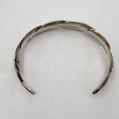 【中古品】【メンズ/レディース】 ED HARDY エドハーディ SILVER FEATHER BANGLE SV925 シルバー フェザー バングル アクセサリー 192-251005-as-09-izu カラー：シルバー 万代Net店
