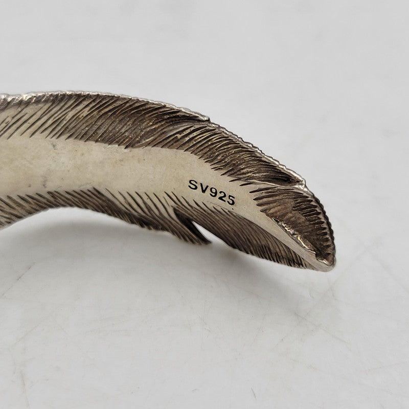 【中古品】【メンズ/レディース】 ED HARDY エドハーディ SILVER FEATHER BANGLE SV925 シルバー フェザー バングル アクセサリー 192-251005-as-09-izu カラー：シルバー 万代Net店