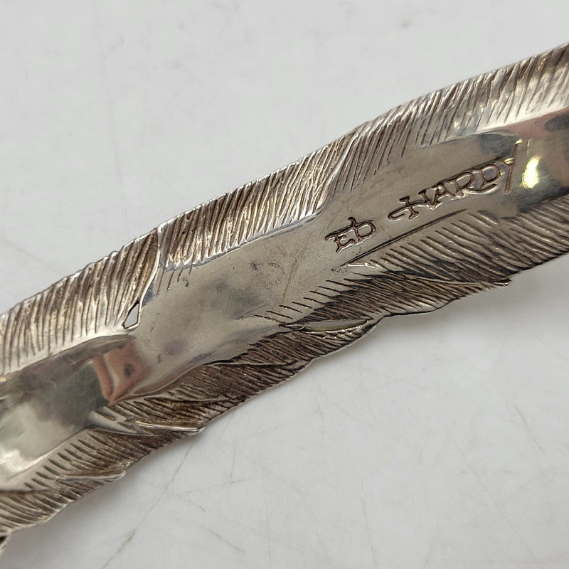 【中古品】【メンズ/レディース】 ED HARDY エドハーディ SILVER FEATHER BANGLE SV925 シルバー フェザー バングル アクセサリー 192-251005-as-09-izu カラー：シルバー 万代Net店