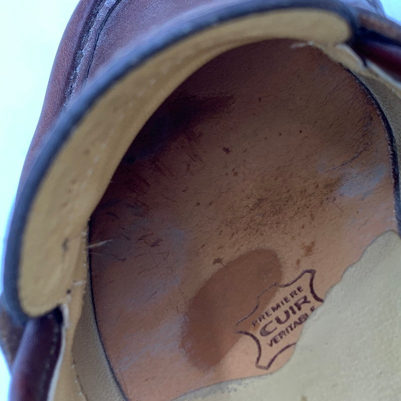 【中古品】【メンズ/レディース】 Paraboot パラブーツ 65610 フランス製 REIMS MARCHE COIN LOAFERS ランス マルシェ コインローファーズ 靴 シューズ 164-251006-ya-13-izu サイズ：7 カラー：BROWN 万代Net店