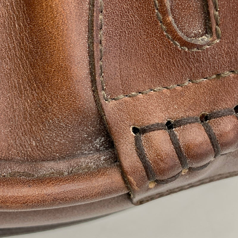 【中古品】【メンズ/レディース】 Paraboot パラブーツ 65610 フランス製 REIMS MARCHE COIN LOAFERS ランス マルシェ コインローファーズ 靴 シューズ 164-251006-ya-13-izu サイズ：7 カラー：BROWN 万代Net店