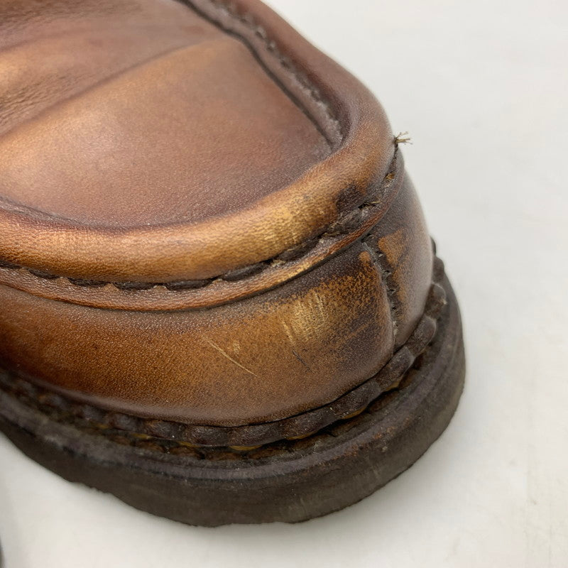 【中古品】【メンズ/レディース】 Paraboot パラブーツ 65610 フランス製 REIMS MARCHE COIN LOAFERS ランス マルシェ コインローファーズ 靴 シューズ 164-251006-ya-13-izu サイズ：7 カラー：BROWN 万代Net店