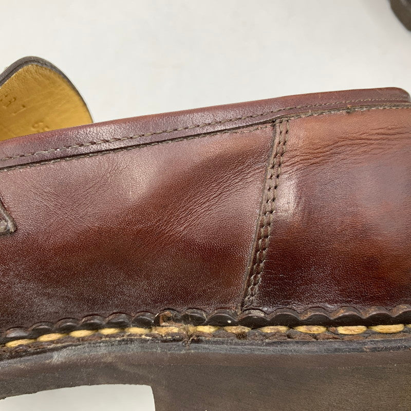 【中古品】【メンズ/レディース】 Paraboot パラブーツ 65610 フランス製 REIMS MARCHE COIN LOAFERS ランス マルシェ コインローファーズ 靴 シューズ 164-251006-ya-13-izu サイズ：7 カラー：BROWN 万代Net店