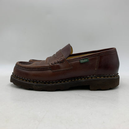 【中古品】【メンズ/レディース】 Paraboot パラブーツ 65610 フランス製 REIMS MARCHE COIN LOAFERS ランス マルシェ コインローファーズ 靴 シューズ 164-251006-ya-13-izu サイズ：7 カラー：BROWN 万代Net店