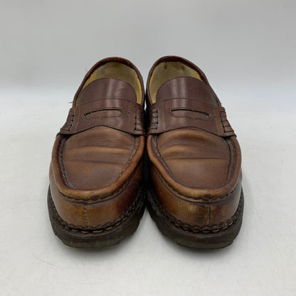 【中古品】【メンズ/レディース】 Paraboot パラブーツ 65610 フランス製 REIMS MARCHE COIN LOAFERS ランス マルシェ コインローファーズ 靴 シューズ 164-251006-ya-13-izu サイズ：7 カラー：BROWN 万代Net店