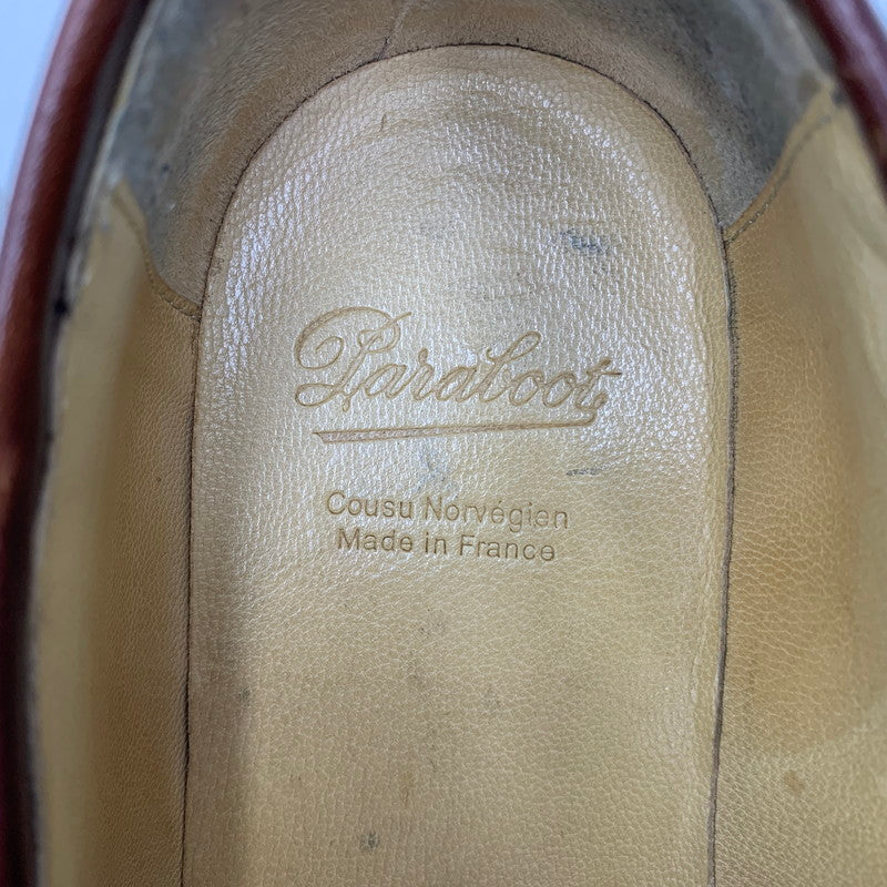 【中古品】【メンズ/レディース】 Paraboot パラブーツ 65610 フランス製 REIMS MARCHE COIN LOAFERS ランス マルシェ コインローファーズ 靴 シューズ 164-251006-ya-13-izu サイズ：7 カラー：BROWN 万代Net店