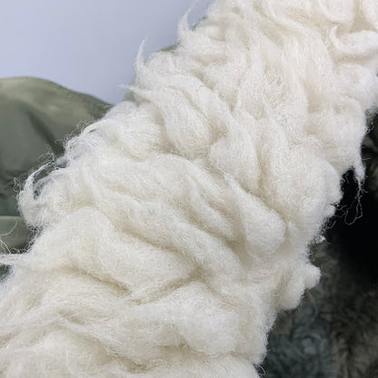 【中古品】【メンズ】 ALPHA INDUSTRIES アルファ インダストリーズ 1615-573-8335 USA製 IDEAL アイディール ジッパー 初期タグ 80S N-2B FLIGHT JACKET フライト ジャケット アウター 145-251006-ya-07-izu サイズ：L カラー：カーキ 万代Net店