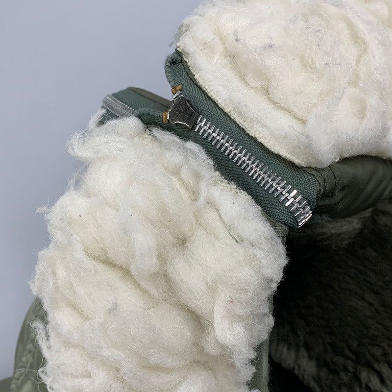 【中古品】【メンズ】 ALPHA INDUSTRIES アルファ インダストリーズ 1615-573-8335 USA製 IDEAL アイディール ジッパー 初期タグ 80S N-2B FLIGHT JACKET フライト ジャケット アウター 145-251006-ya-07-izu サイズ：L カラー：カーキ 万代Net店