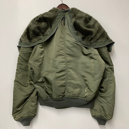 【中古品】【メンズ】 ALPHA INDUSTRIES アルファ インダストリーズ 1615-573-8335 USA製 IDEAL アイディール ジッパー 初期タグ 80S N-2B FLIGHT JACKET フライト ジャケット アウター 145-251006-ya-07-izu サイズ：L カラー：カーキ 万代Net店