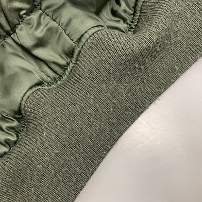 【中古品】【メンズ】 ALPHA INDUSTRIES アルファ インダストリーズ 1615-573-8335 USA製 IDEAL アイディール ジッパー 初期タグ 80S N-2B FLIGHT JACKET フライト ジャケット アウター 145-251006-ya-07-izu サイズ：L カラー：カーキ 万代Net店