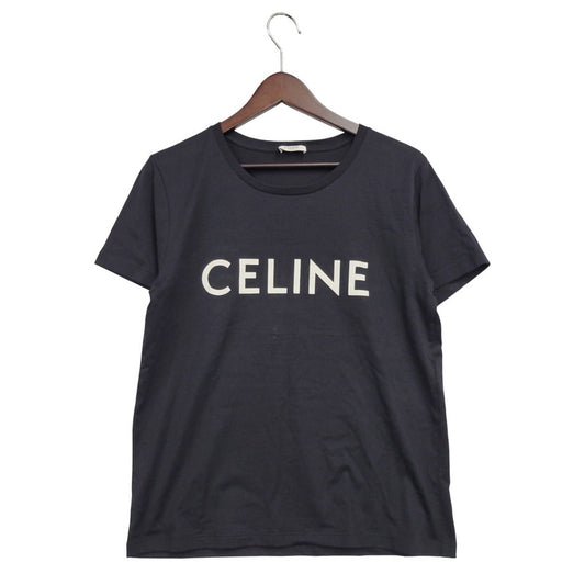 【中古品】【レディース】 CELINE セリーヌ 2X314916G CLASSIC LOGO PRINT クラシック ロゴ プリント SS TEE ショートスリーブ Ｔシャツ トップス 半袖 168-251007-ya-14-izu サイズ：M カラー：BLACK 万代Net店