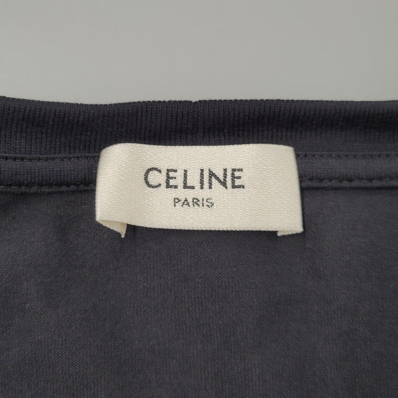 【中古品】【レディース】 CELINE セリーヌ 2X314916G CLASSIC LOGO PRINT クラシック ロゴ プリント SS TEE ショートスリーブ Ｔシャツ トップス 半袖 168-251007-ya-14-izu サイズ：M カラー：BLACK 万代Net店