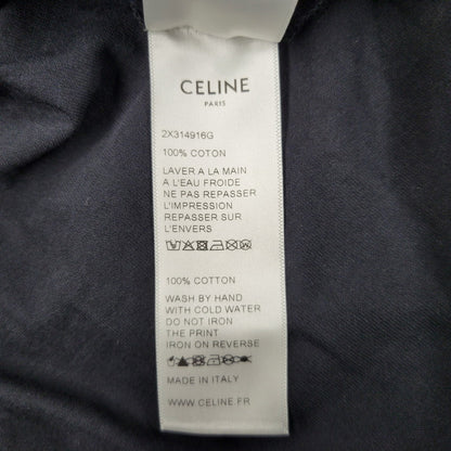 【中古品】【レディース】 CELINE セリーヌ 2X314916G CLASSIC LOGO PRINT クラシック ロゴ プリント SS TEE ショートスリーブ Ｔシャツ トップス 半袖 168-251007-ya-14-izu サイズ：M カラー：BLACK 万代Net店