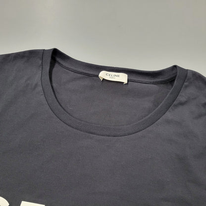【中古品】【レディース】 CELINE セリーヌ 2X314916G CLASSIC LOGO PRINT クラシック ロゴ プリント SS TEE ショートスリーブ Ｔシャツ トップス 半袖 168-251007-ya-14-izu サイズ：M カラー：BLACK 万代Net店