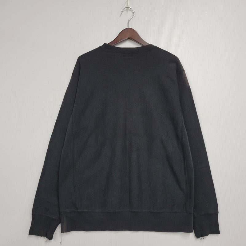 【現状渡し品】【メンズ】 OLD A BATHING APE オールド アベイシングエイプ GENERALS CREWNECK SWEATSHIRT クルーネック スウェットシャツ トレーナー 長袖 トップス 142-251008-as-07-izu サイズ：M カラー：ブラック 万代Net店