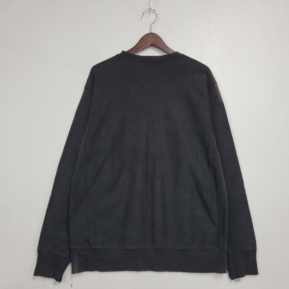 【現状渡し品】【メンズ】 OLD A BATHING APE オールド アベイシングエイプ GENERALS CREWNECK SWEATSHIRT クルーネック スウェットシャツ トレーナー 長袖 トップス 142-251008-as-07-izu サイズ：M カラー：ブラック 万代Net店
