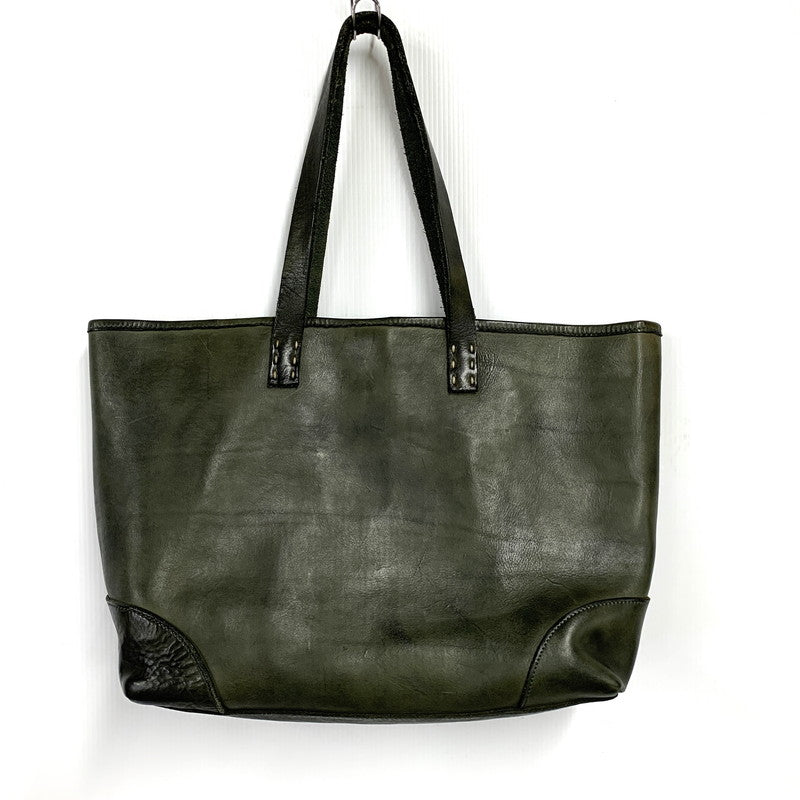 【中古品】【メンズ/レディース】 SLOW スロウ LEATHER TOTE BAG レザー トート バッグ 鞄 カバン 188-251006-ay-06-izu カラー：モスグリーン 万代Net店