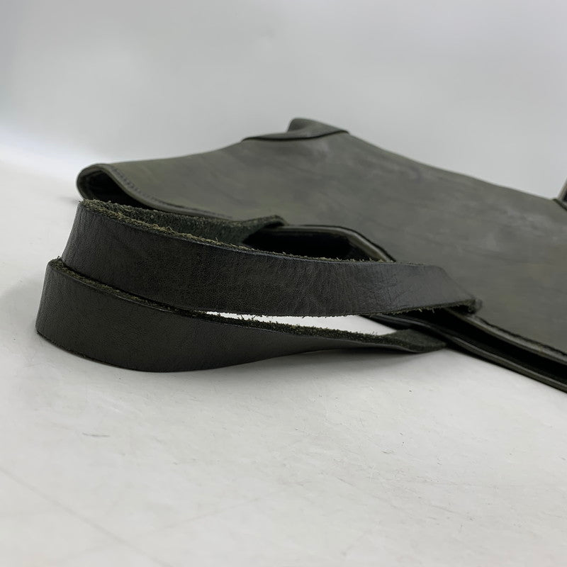 【中古品】【メンズ/レディース】 SLOW スロウ LEATHER TOTE BAG レザー トート バッグ 鞄 カバン 188-251006-ay-06-izu カラー：モスグリーン 万代Net店