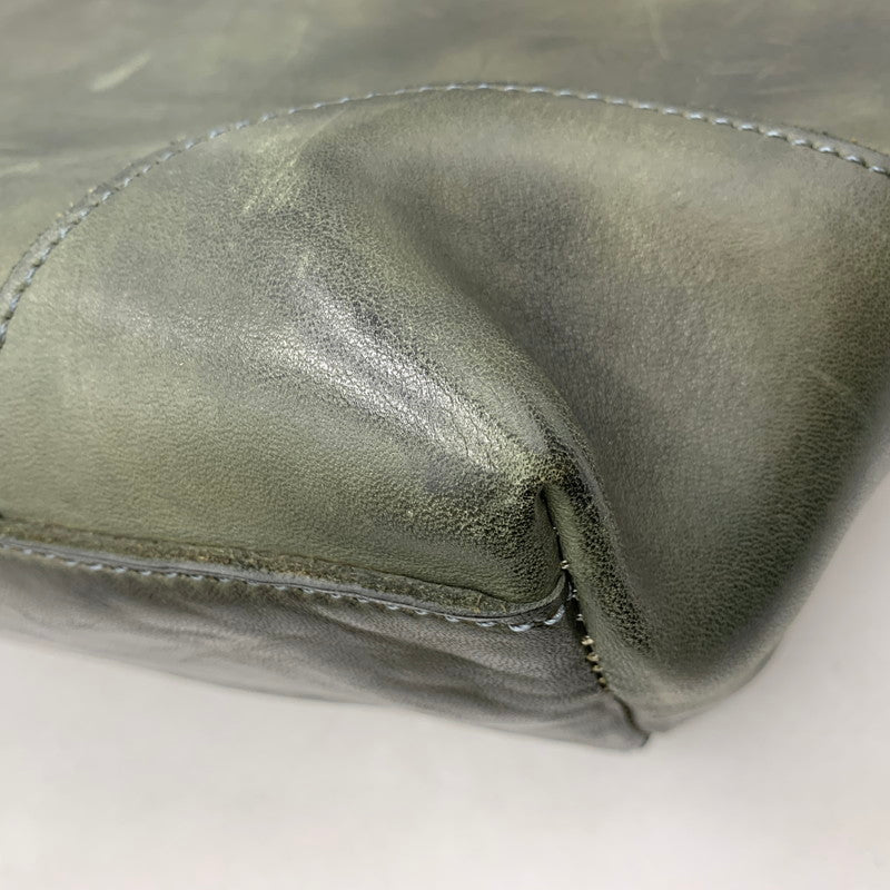 【中古品】【メンズ/レディース】 SLOW スロウ LEATHER TOTE BAG レザー トート バッグ 鞄 カバン 188-251006-ay-06-izu カラー：モスグリーン 万代Net店