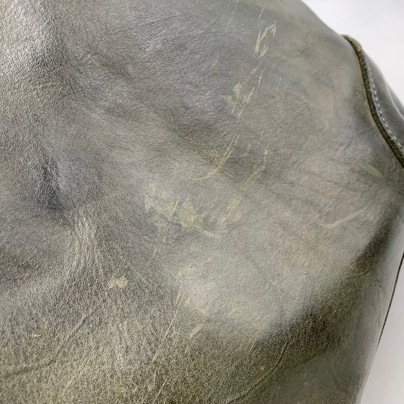 【中古品】【メンズ/レディース】 SLOW スロウ LEATHER TOTE BAG レザー トート バッグ 鞄 カバン 188-251006-ay-06-izu カラー：モスグリーン 万代Net店