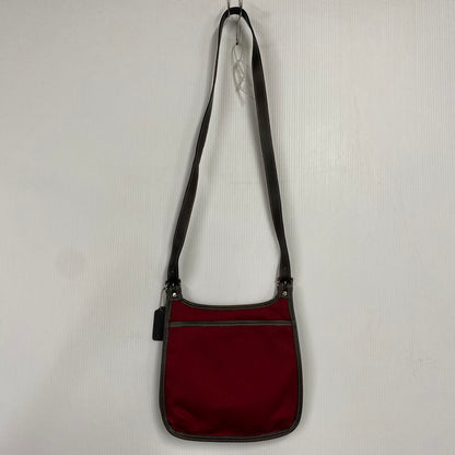 【中古品】【レディース】 OLD COACH オールド コーチ 8114 CANVAS SHOULDER BAG キャンバス ショルダーバッグ カバン 鞄 180-251007-ya-11-izu カラー：RED 万代Net店