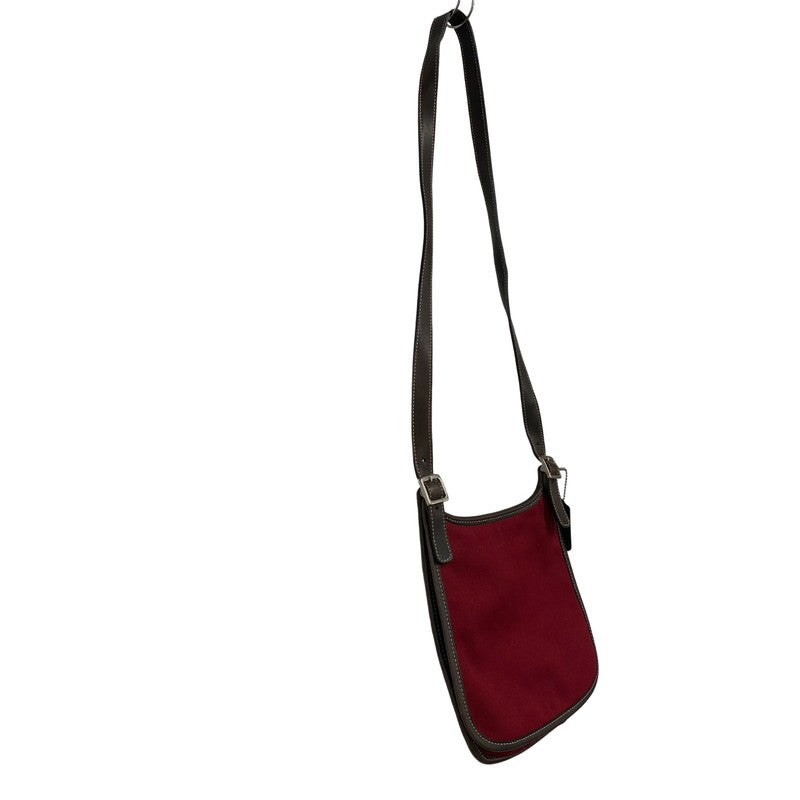 【中古品】【レディース】 OLD COACH オールド コーチ 8114 CANVAS SHOULDER BAG キャンバス ショルダーバッグ カバン 鞄 180-251007-ya-11-izu カラー：RED 万代Net店