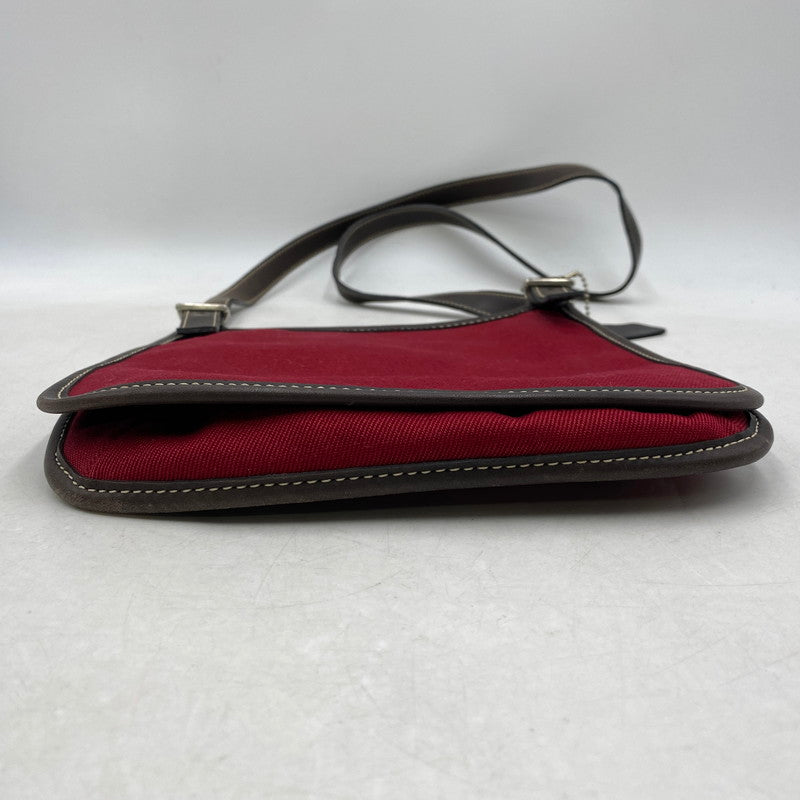 【中古品】【レディース】 OLD COACH オールド コーチ 8114 CANVAS SHOULDER BAG キャンバス ショルダーバッグ カバン 鞄 180-251007-ya-11-izu カラー：RED 万代Net店