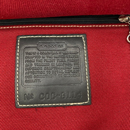 【中古品】【レディース】 OLD COACH オールド コーチ 8114 CANVAS SHOULDER BAG キャンバス ショルダーバッグ カバン 鞄 180-251007-ya-11-izu カラー：RED 万代Net店