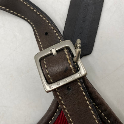 【中古品】【レディース】 OLD COACH オールド コーチ 8114 CANVAS SHOULDER BAG キャンバス ショルダーバッグ カバン 鞄 180-251007-ya-11-izu カラー：RED 万代Net店