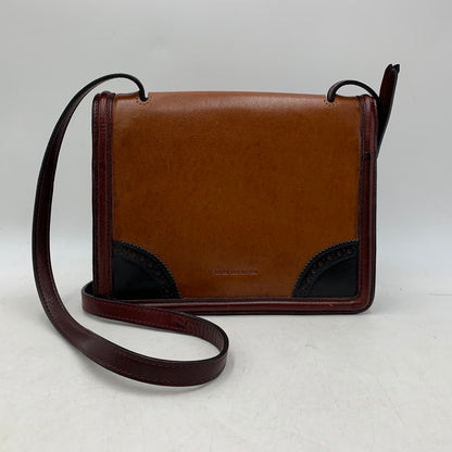 【中古品】【メンズ/レディース】 DRIES VAN NOTEN ドリスヴァンノッテン LEATHER SHOULDER BAG レザー ショルダー バッグ 鞄 カバン 188-251006-ay-01-izu カラー：ブラウン×ブラック 万代Net店