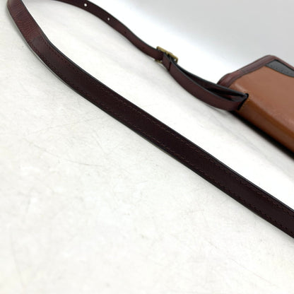 【中古品】【メンズ/レディース】 DRIES VAN NOTEN ドリスヴァンノッテン LEATHER SHOULDER BAG レザー ショルダー バッグ 鞄 カバン 188-251006-ay-01-izu カラー：ブラウン×ブラック 万代Net店