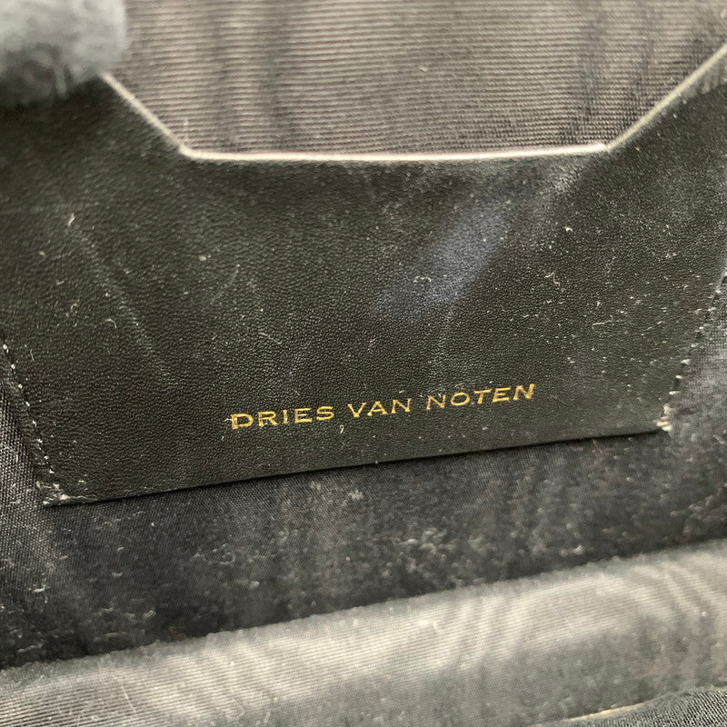 【中古品】【メンズ/レディース】 DRIES VAN NOTEN ドリスヴァンノッテン LEATHER SHOULDER BAG レザー ショルダー バッグ 鞄 カバン 188-251006-ay-01-izu カラー：ブラウン×ブラック 万代Net店