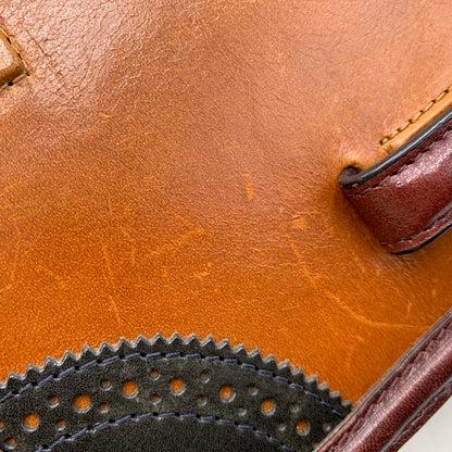 【中古品】【メンズ/レディース】 DRIES VAN NOTEN ドリスヴァンノッテン LEATHER SHOULDER BAG レザー ショルダー バッグ 鞄 カバン 188-251006-ay-01-izu カラー：ブラウン×ブラック 万代Net店