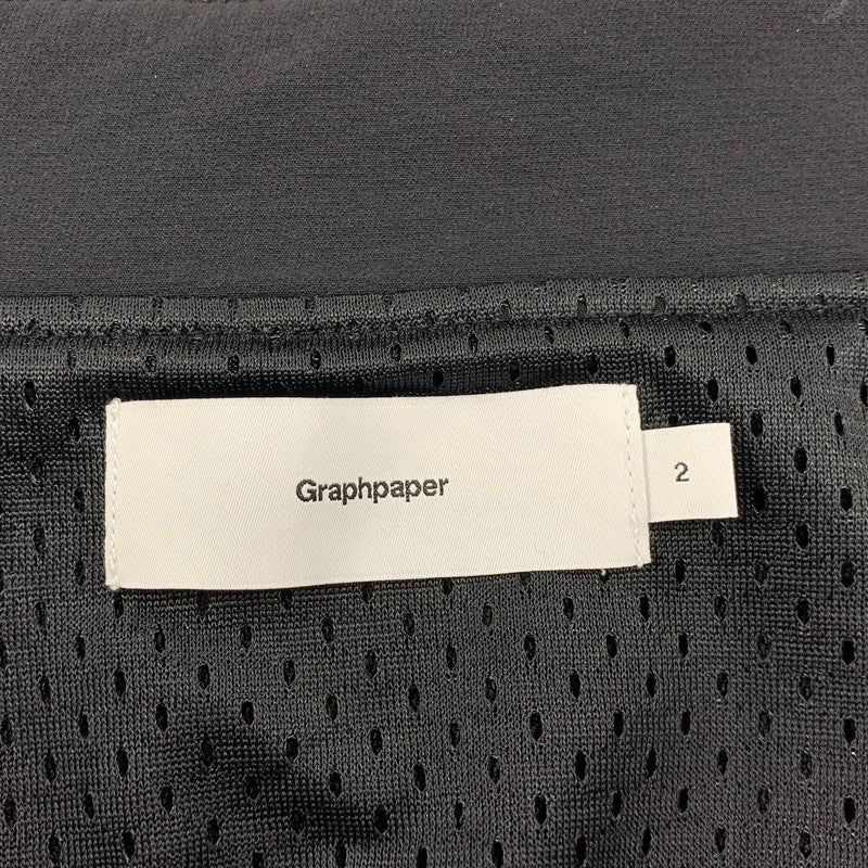 【中古美品】【メンズ】 GRAPHPAPER グラフペーパー GU251-30245 25SS PERTEX EQUILIBRIUM パーテックス イクイリブリウム FRONT YOKE BLOUSON フロントヨークブルゾン アウター 140-251006-ya-04-izu サイズ：2 カラー：BLACK 万代Net店