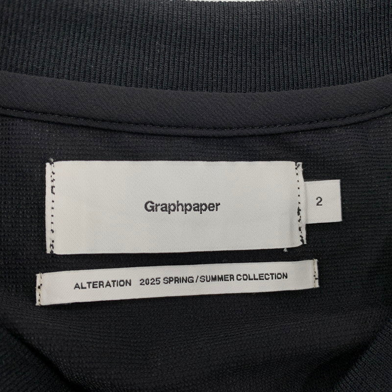 【中古美品】【メンズ】 GRAPHPAPER グラフペーパー GM251-70053 PERTEX EQUILIBRIUM パーテックス イクイリブリウム S/S ショートスリーブ TECH PULLOVER テックプルオーバー トップス 半袖 140-251006-ya-02-izu サイズ：2 カラー：BLACK 万代Net店