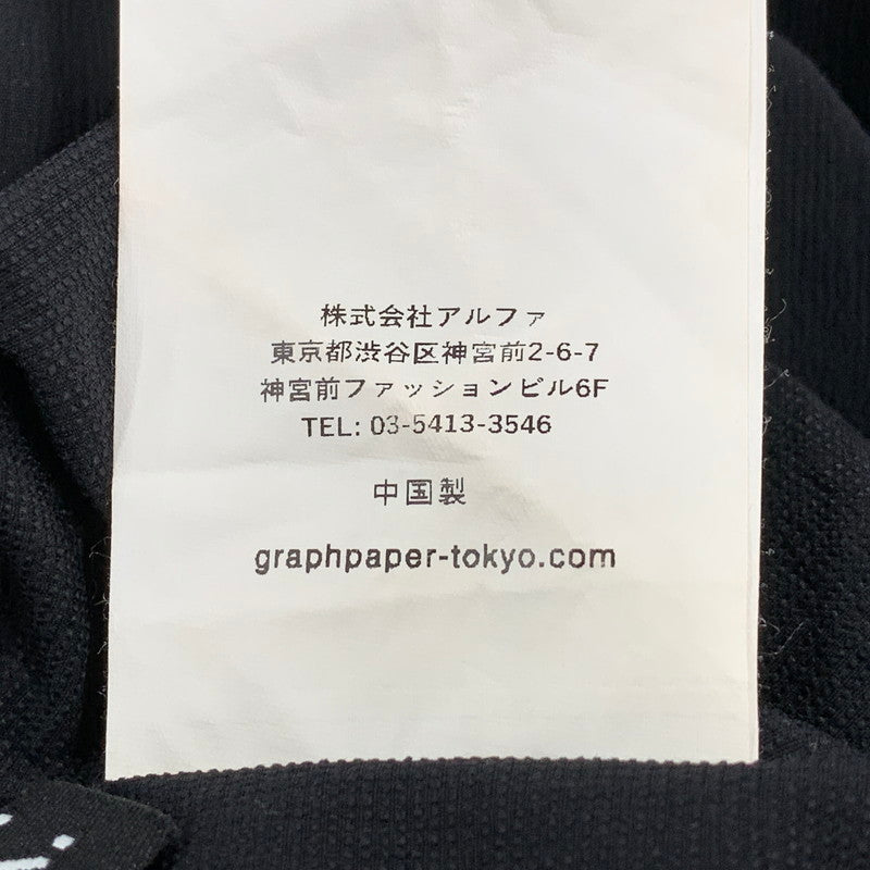 【中古美品】【メンズ】 GRAPHPAPER グラフペーパー GM251-70052 PERTEX EQUILIBRIUM パーテックス イクイリブリウム L/S ロングスリーブ TECH PULLOVER テックプルオーバー トップス 長袖 140-251006-ya-03-izu サイズ：2 カラー：BLACK 万代Net店