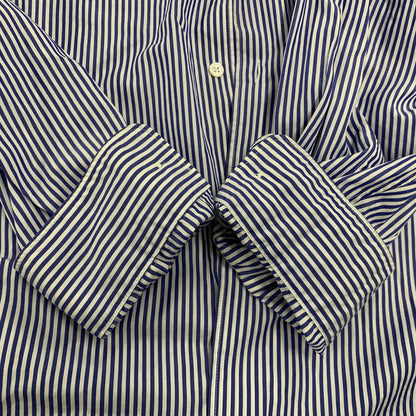 【中古美品】【メンズ】 GRAPHPAPER グラフペーパー GM232-50001STB BROAD ブロド L/S OVERSIZED ロングスリーブ OVERSIZED REGULAR COLLAR SHIRT オーバーサイズ レギュラー カラー シャツ トップス 長袖 140-251006-ya-01-izu サイズ：F カラー： ブルー／ホワイト 万代Net店