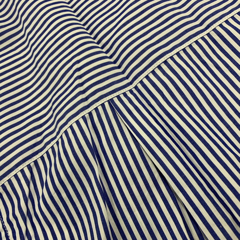 【中古美品】【メンズ】 GRAPHPAPER グラフペーパー GM232-50001STB BROAD ブロド L/S OVERSIZED ロングスリーブ OVERSIZED REGULAR COLLAR SHIRT オーバーサイズ レギュラー カラー シャツ トップス 長袖 140-251006-ya-01-izu サイズ：F カラー： ブルー／ホワイト 万代Net店