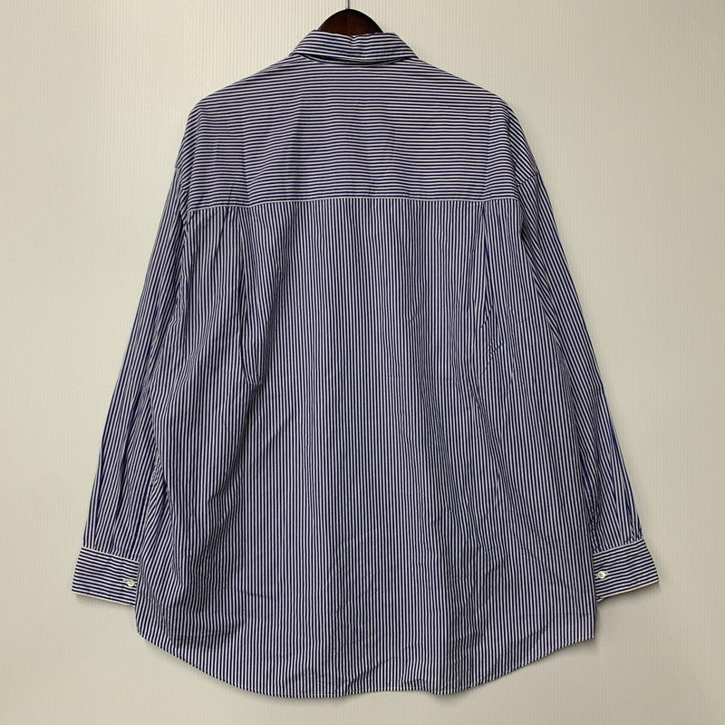 【中古美品】【メンズ】 GRAPHPAPER グラフペーパー GM232-50001STB BROAD ブロド L/S OVERSIZED ロングスリーブ OVERSIZED REGULAR COLLAR SHIRT オーバーサイズ レギュラー カラー シャツ トップス 長袖 140-251006-ya-01-izu サイズ：F カラー： ブルー／ホワイト 万代Net店