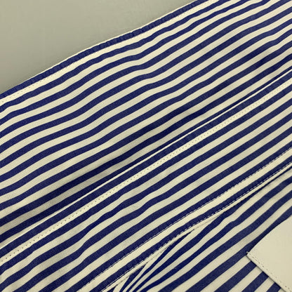 【中古美品】【メンズ】 GRAPHPAPER グラフペーパー GM232-50001STB BROAD ブロド L/S OVERSIZED ロングスリーブ OVERSIZED REGULAR COLLAR SHIRT オーバーサイズ レギュラー カラー シャツ トップス 長袖 140-251006-ya-01-izu サイズ：F カラー： ブルー／ホワイト 万代Net店