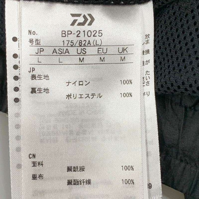 【中古美品】 DAIWA PIER39 ダイワピア39 BP-21025 TECH WIND SHELL SHORTS テック ウィンド シェル ショーツ ボトムス ズボン 151-251006-cs-08-izu サイズ：L カラー：ブラック 万代Net店