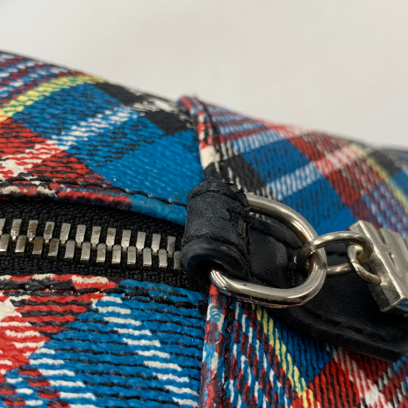 【現状渡し品】【レディース】 Vivienne Westwood ANGLOMANIA ヴィヴィアンウエストウッド アングロマニア 2WAY CHECK MINI BOSTON BAG チェック ミニ ボストン バッグ ショルダー ハンド 鞄 カバン 188-251006-ay-05-izu カラー：マルチ 万代Net店